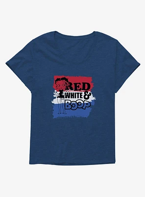 Betty Boop Red White and Girls T-Shirt Plus