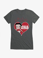 Betty Boop Love USA Girls T-Shirt