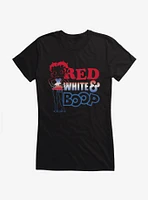 Betty Boop White and Blue Girls T-Shirt