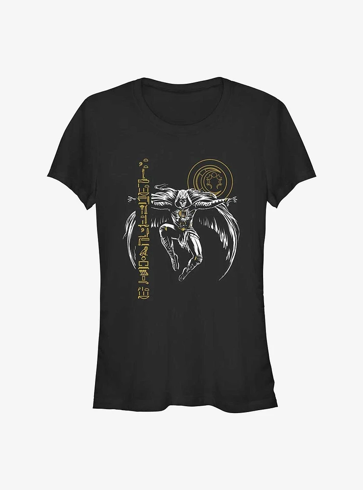 Marvel Moon Knight Gliph Lift Girls T-Shirt