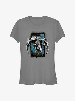 Marvel Moon Knight Grunge Badge Girls T-Shirt