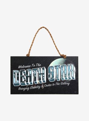Star Wars Death Star and Cloud City Reversible Welcome Sign