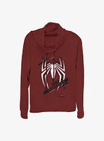 Marvel Spider-Man Spider Girls Cowl Neck Long Sleeve Top