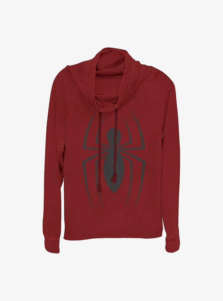 Marvel Spider-Man Spider Original Girls Cowl Neck Long Sleeve Top