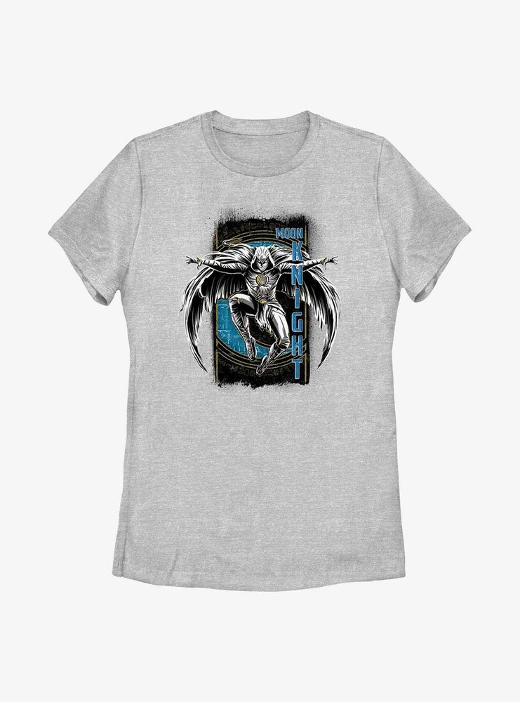 Marvel Moon Knight Grunge Badge Womens T-Shirt