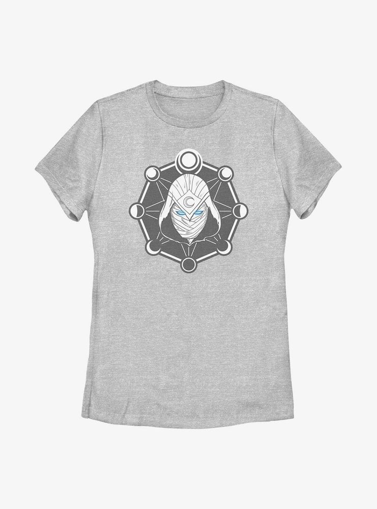 Marvel Moon Knight Mask Logo Womens T-Shirt