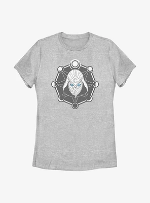 Marvel Moon Knight Mask Logo Womens T-Shirt