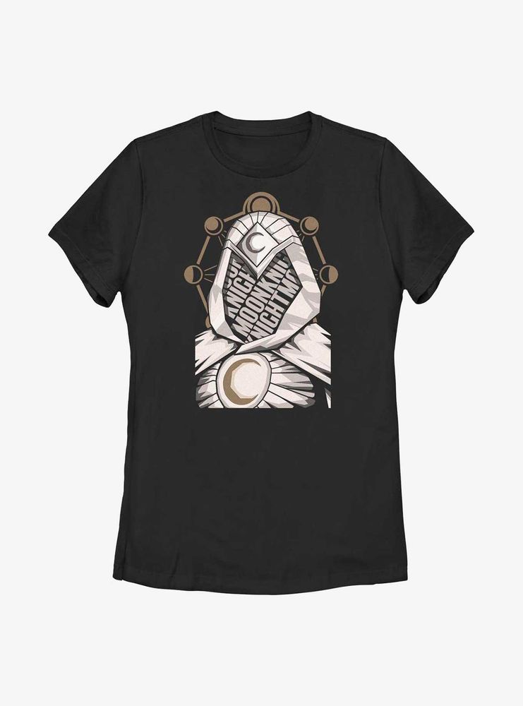 Marvel Moon Knight Paper Cutout Womens T-Shirt