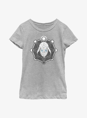 Marvel Moon Knight Mask Logo Youth Girls T-Shirt
