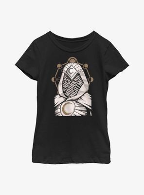 Marvel Moon Knight Paper Cutout Youth Girls T-Shirt