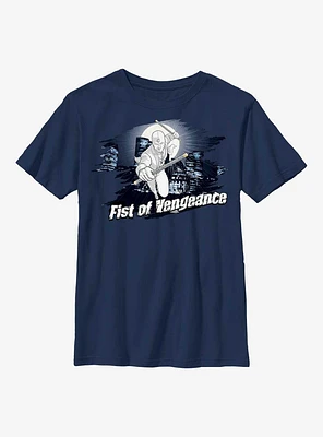Marvel Moon Knight Fist Of Vengeance Badge Youth T-Shirt