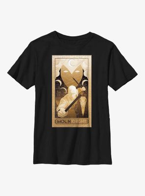 Marvel Moon Knight Gold Glyphs Poster Youth T-Shirt