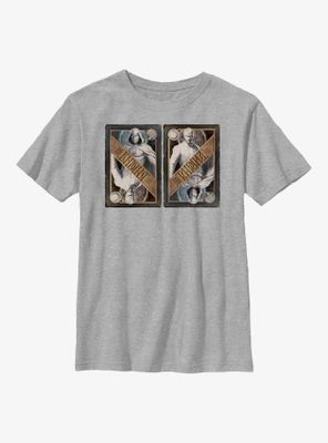 Marvel Moon Knight Playing Card Side By Youth T-Shirt