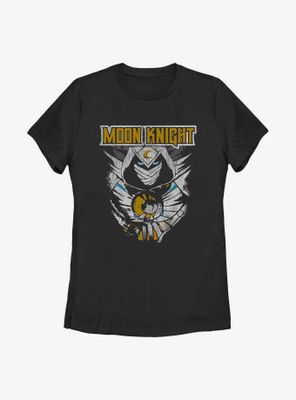 Marvel Moon Knight Suit Distressed Womens T-Shirt