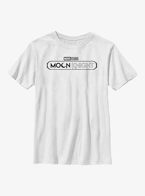 Marvel Moon Knight Black Logo Youth T-Shirt