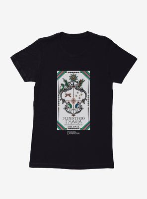 Fantastic Beasts: The Secrets Of Dumbledore Ministerio Womens T-Shirt