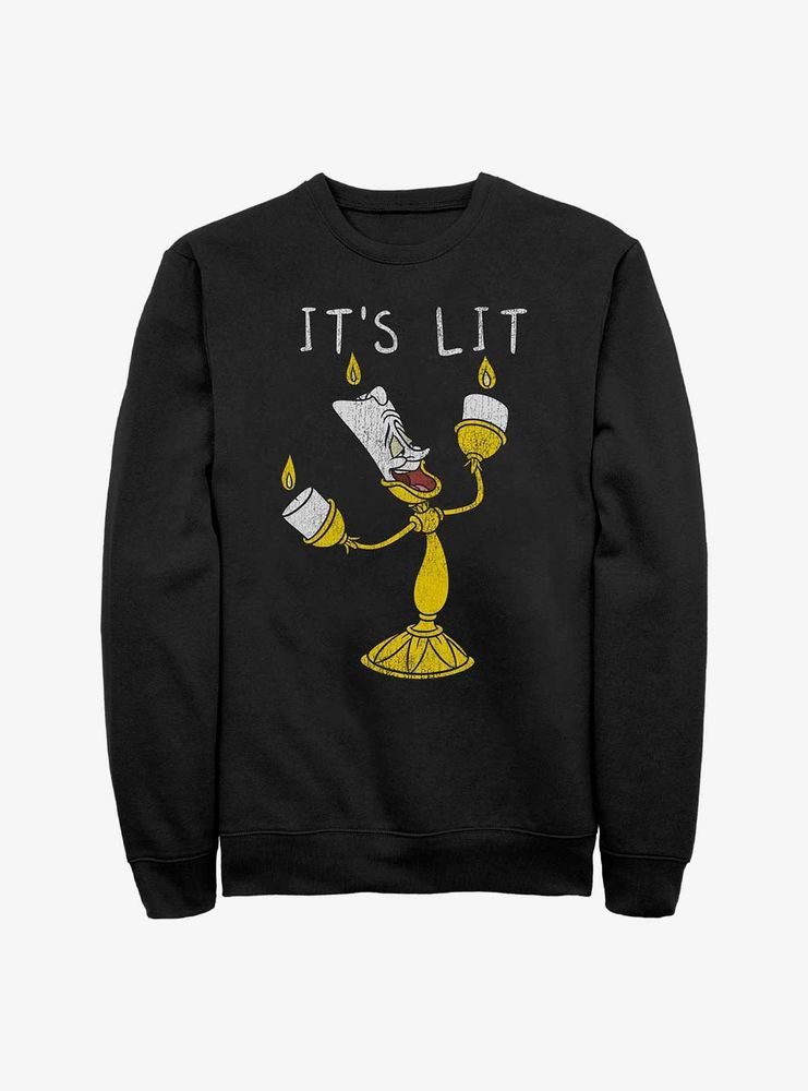 Disney Beauty And The Beast It's Lit Lumiere Sweatshirt