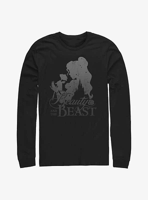 Disney Beauty And The Beast Silhouette Long-Sleeve T-Shirt