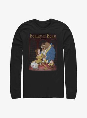 Disney Beauty And The Beast Poster Long-Sleeve T-Shirt
