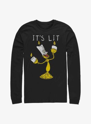 Disney Beauty And The Beast It's Lit Lumiere Long-Sleeve T-Shirt