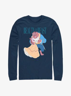 Disney Beauty And The Beast Vintage Dance Long-Sleeve T-Shirt