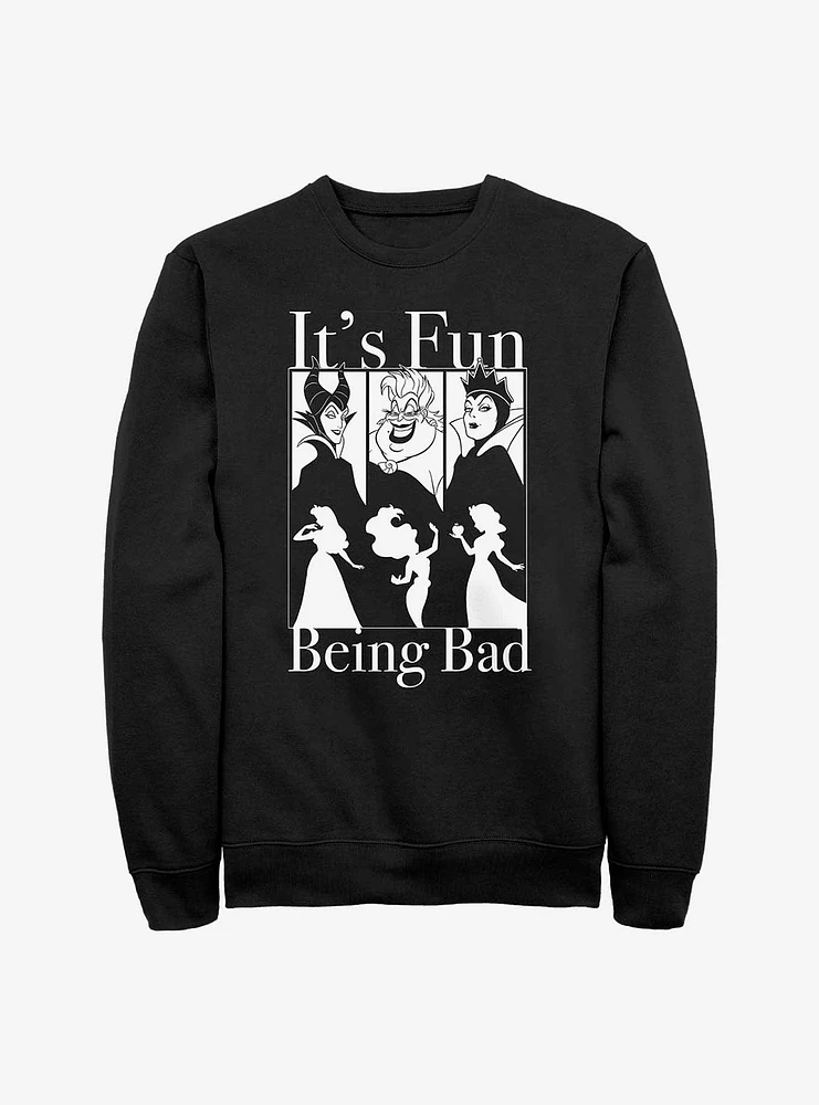 Disney Villains Fun Being Bad Sweatshirt