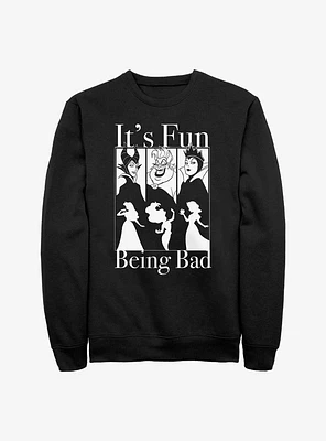 Disney Villains Fun Being Bad Sweatshirt