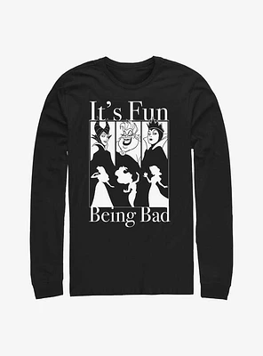 Disney Villains Fun Being Bad Long-Sleeve T-Shirt