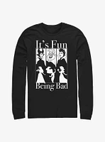 Disney Villains Fun Being Bad Long-Sleeve T-Shirt