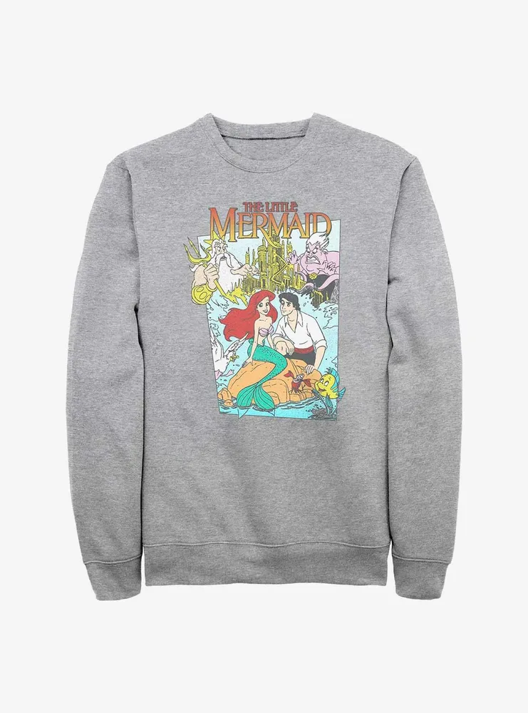 Disney The LIttle Mermaid Title Waves Sweatshirt