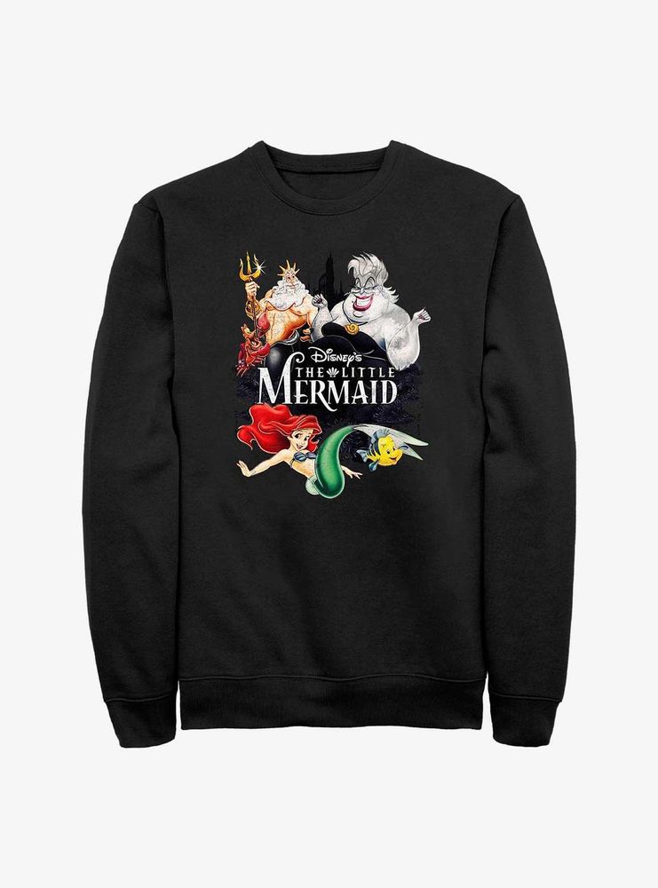 Disney The LIttle Mermaid Character Title Sweatshirt