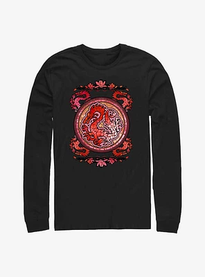 Disney Mulan Mushu Stained Glass Long-Sleeve T-Shirt