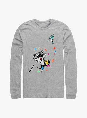 Disney Pocahontas Meeko And Flit Long-Sleeve T-Shirt