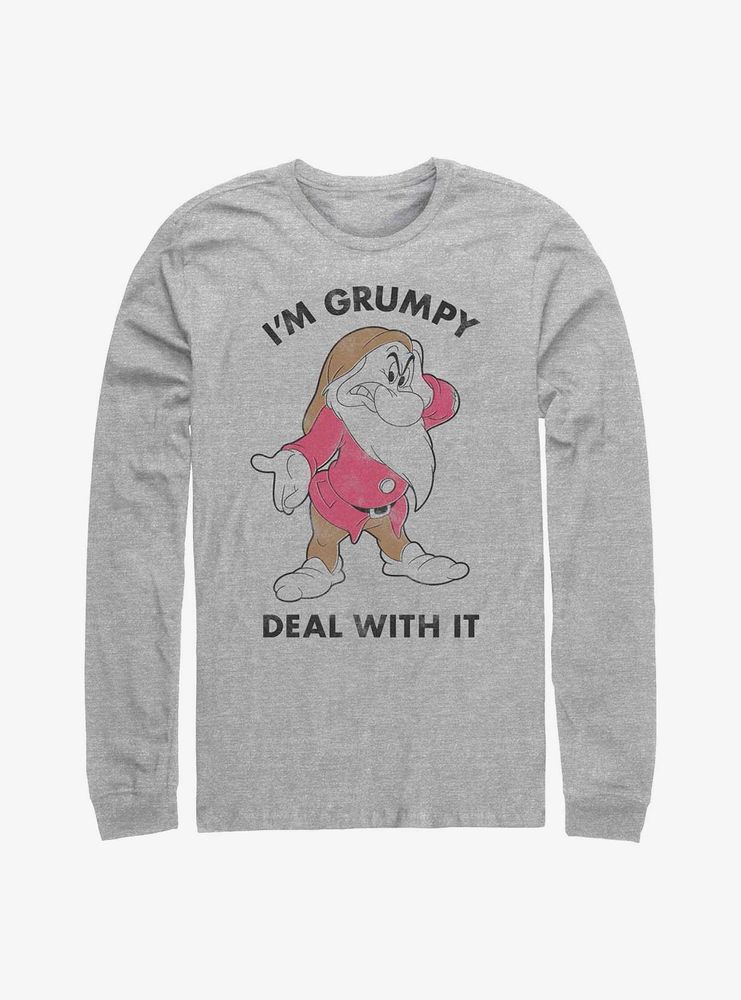 Disney Snow White And The Seven Dwarfs I'm Grumpy Deal WIth It Long-Sleeve T-Shirt