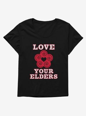 Love Your Elders Womens T-Shirt Plus
