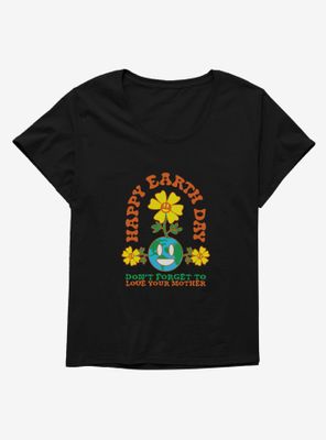 Earth Day Love Your Mom Womens T-Shirt Plus