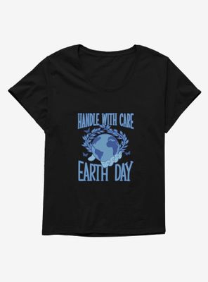 Earth Day With Care Womens T-Shirt Plus