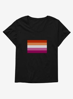 Pride Lesbian Flag T-Shirt Plus