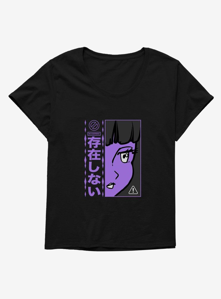 Anime Girl No Existence Womens T-Shirt Plus