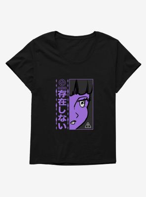 Anime Girl No Existence Womens T-Shirt Plus