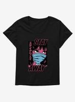 Anime Girl Stay Away Womens T-Shirt Plus