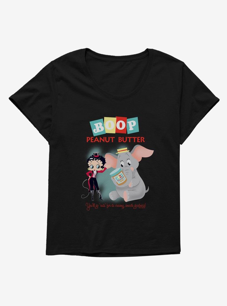 Betty Boop Peanut Butter Womens T-Shirt Plus