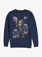 Marvel Guardians Of The Galaxy Groot Plants No Bg Sweatshirt