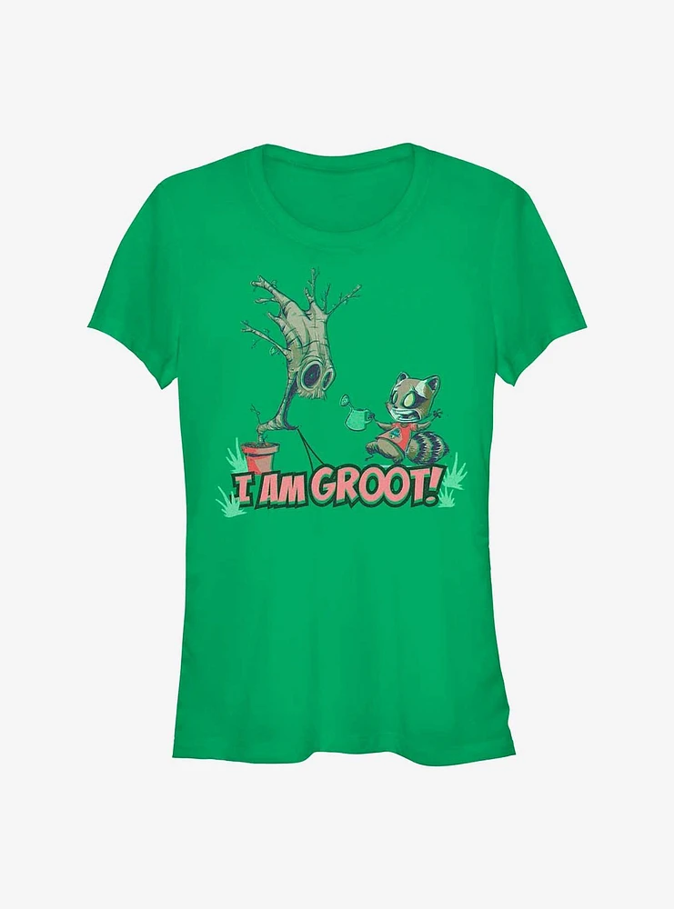 Marvel Guardians Of The Galaxy Grooted Easter Girls T-Shirt
