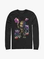 Marvel Guardians Of The Galaxy Groot Plants No Bg Long-Sleeve T-Shirt