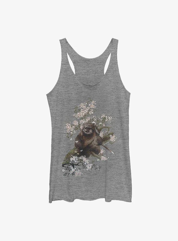 Star Wars Ewok The Flowers Girls Raw Edge Tank