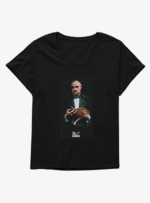 The Godfather Don Vito Corleone Portrait Girls T-Shirt Plus