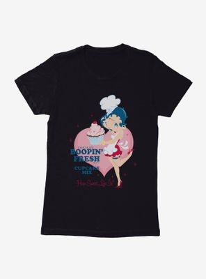 Betty Boop Chocolate Cupcake Womens T-Shirt