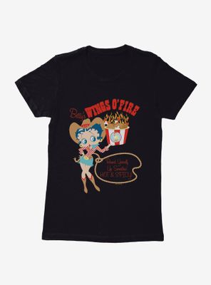 Betty Boop Hot Wings Womens T-Shirt