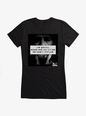 The Godfather An Offer He Can't Refuse Girls T-Shirt